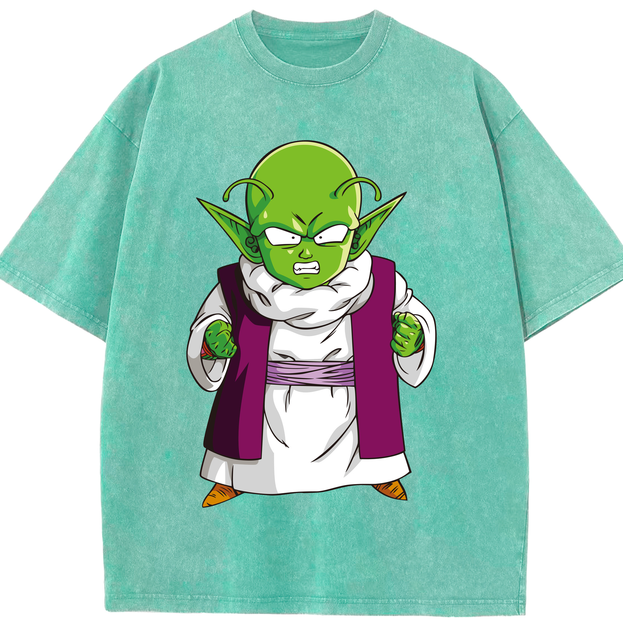 （画像用） ドラゴンボール ピッコロ DRAGON BALL Piccolo 綿100% ヴィンテージ風 半袖Tシャツ（フロントプリント）